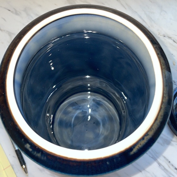 Bill Campbell art studio signed tall canister with lid - Picture 4 of 7